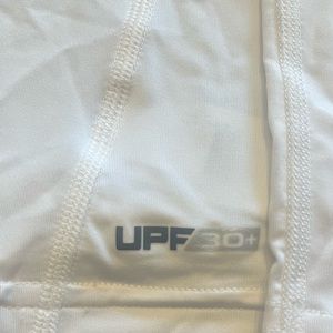 White  fitted heat gear shirt